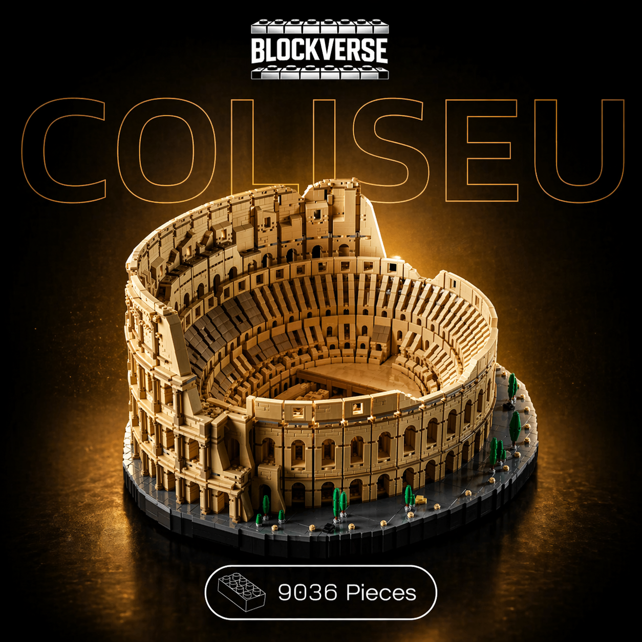 Roman Colosseum Model – Premium Architecture Building Set (9036 pièces)