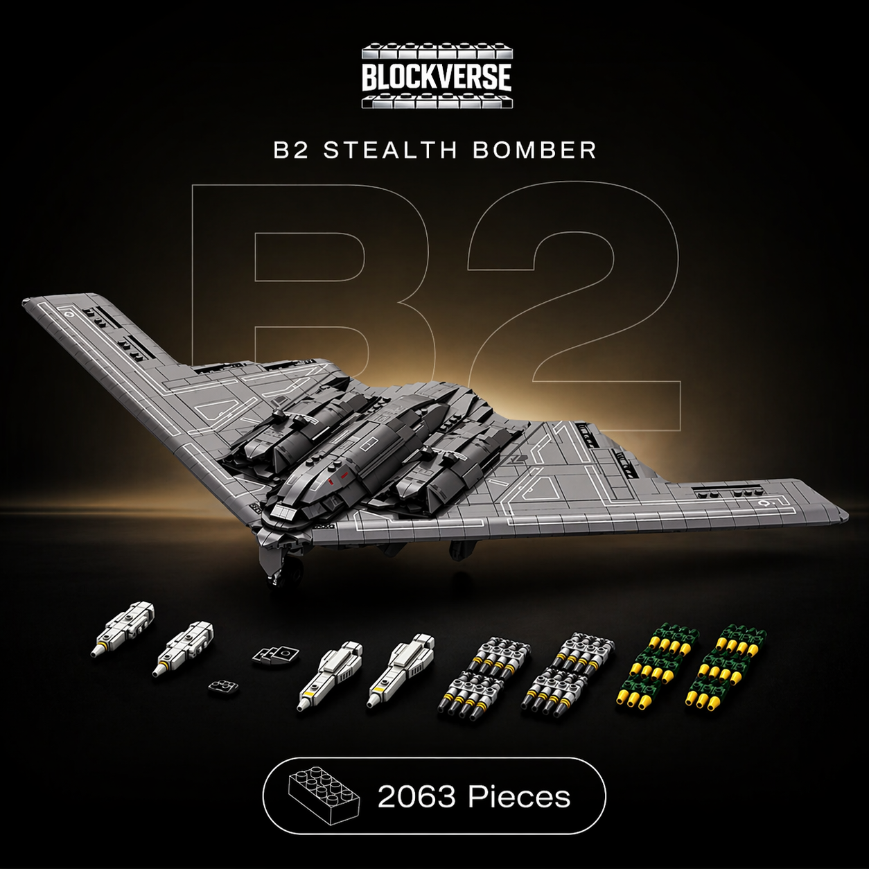 B2 Stealth Bomber – 2063 pièces